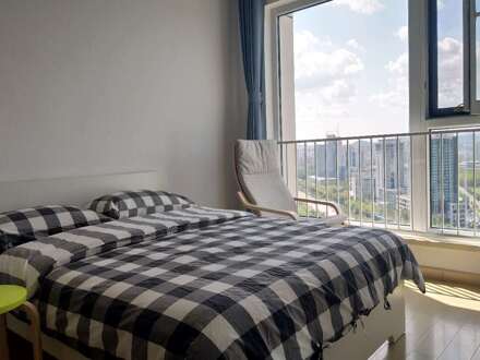 烟大路华润公寓a座 北欧风大床房整租