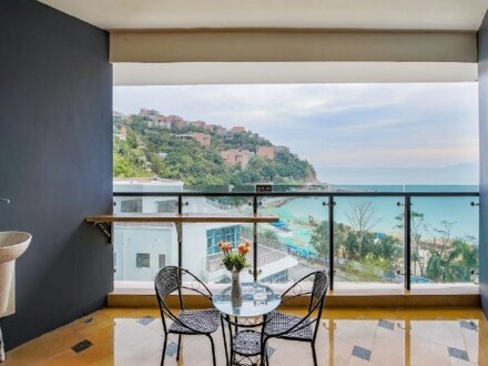 深圳上岛全海景公寓温馨海景大床房