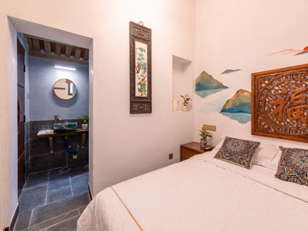 黄厝四合院离海边200米阳光充足的大床房整租