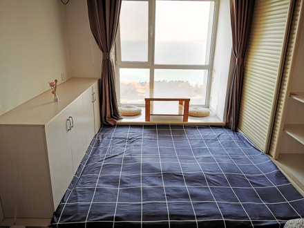 近威海站威海公园刘公岛的海景榻榻米大床房整租